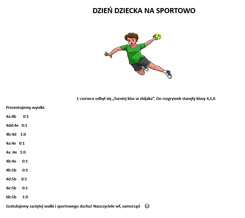 Dzień dziecka na sportowo