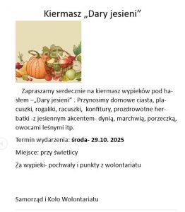 Kiermasz “Dary jesieni”