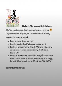 Obchody Pierwszego Dnia Wiosny
