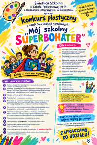 Konkurs Plastyczny “Mój szkolny Superbohater”