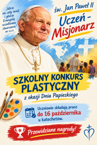 Szkolny konkurs plastyczny z okazji Dnia Papieskiego